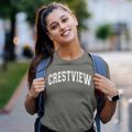 Crestview Elementary School Varsity Arch Women's Cotton T-Shirt additional product view 2