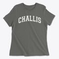 Challis Elementary School Varsity Arch Women's Cotton T-Shirt additional product view 1