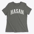 Hasan Prep & Leadership School Varsity Arch Women's Cotton T-Shirt additional view 1