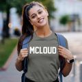 Mcloud Oklahoma Classic Block Women's Cotton T-Shirt additional product view 2