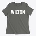 Wilton New Hampshire Classic Block Women's Cotton T-Shirt additional view 1