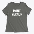 Mont Vernon New Hampshire Classic Block Women's Cotton T-Shirt additional view 1