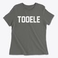 Tooele Utah Classic Block Women's Cotton T-Shirt additional view 1