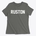 Ruston Louisiana Classic Block Women's Cotton T-Shirt additional view 1