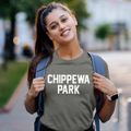 Chippewa Park Ohio Classic Block Women's Cotton T-Shirt additional view 2