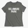 Delaware Park New Jersey Classic Block Women's Cotton T-Shirt additional view 1