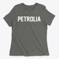 Petrolia Texas Classic Block Women's Cotton T-Shirt additional view 1