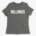 Billings Oklahoma Classic Block Women's Cotton T-Shirt additional view 1