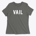 Vail Iowa Classic Block Women's Cotton T-Shirt additional view 1