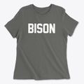 Bison South Dakota Classic Block Women's Cotton T-Shirt additional view 1