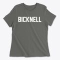Bicknell Utah Classic Block Women's Cotton T-Shirt additional view 1
