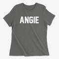 Angie Louisiana Classic Block Women's Cotton T-Shirt additional view 1