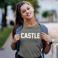 Castle Oklahoma Classic Block Women's Cotton T-Shirt additional product view 2