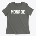 Monroe Ohio Classic Block Women's Cotton T-Shirt additional product view 1