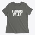 Fergus Falls Minnesota Classic Block Women's Cotton T-Shirt additional view 1