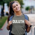 Duluth Minnesota Classic Block Women's Cotton T-Shirt additional view 2
