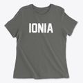 Ionia Michigan Classic Block Women's Cotton T-Shirt additional view 1