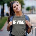 Irving Texas Classic Block Women's Cotton T-Shirt additional product view 2