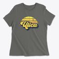 Utica New York Sublime Sunset Women's Cotton T-Shirt additional view 1