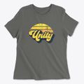 Unity Maine Sublime Sunset Women's Cotton T-Shirt additional product view 1