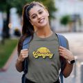 Langley Oklahoma Sublime Sunset Women's Cotton T-Shirt additional product view 2