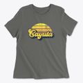 Cayuta New York Sublime Sunset Women's Cotton T-Shirt additional view 1