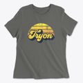 Tryon Oklahoma Sublime Sunset Women's Cotton T-Shirt additional product view 1