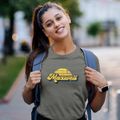 Maxwell Nebraska Sublime Sunset Women's Cotton T-Shirt additional product view 2