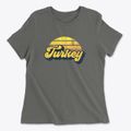 Turkey North Carolina Sublime Sunset Women's Cotton T-Shirt additional view 1