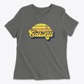 Catskill New York Sublime Sunset Women's Cotton T-Shirt additional view 1