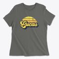 Lucas Texas Sublime Sunset Women's Cotton T-Shirt additional product view 1