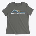 Milton-freewater Oregon Mountain View Women's Cotton T-Shirt additional view 1