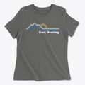 East Deering New Hampshire Mountain View Women's Cotton T-Shirt additional view 1