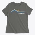 Leneve Oregon Mountain View Women's Cotton T-Shirt additional product view 1
