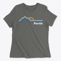 Perth Kansas Mountain View Women's Cotton T-Shirt additional product view 1