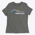 Willowton West Virginia Mountain View Women's Cotton T-Shirt additional view 1