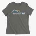 Caruthers Mill Georgia Mountain View Women's Cotton T-Shirt additional view 1