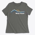 West View Vermont Mountain View Women's Cotton T-Shirt additional product view 1