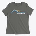 Long Beach Minnesota Mountain View Women's Cotton T-Shirt additional product view 1