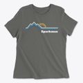 Sparkman Arkansas Mountain View Women's Cotton T-Shirt additional product view 1