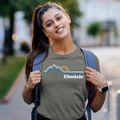 Elmdale Kansas Mountain View Women's Cotton T-Shirt additional product view 2