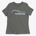 Farmbrook Pennsylvania Mountain View Women's Cotton T-Shirt additional product view 1