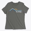 Pea Ridge North Carolina Mountain View Women's Cotton T-Shirt additional view 1