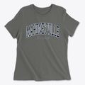 Mahoneyville New Jersey Traditional Women's Cotton T-Shirt additional view 1
