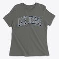 Lake Luzerne New York Traditional Women's Cotton T-Shirt additional view 1