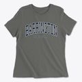 Barrington Rhode Island Traditional Women's Cotton T-Shirt additional view 1