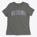West Slaterville New York Traditional Women's Cotton T-Shirt additional view 1