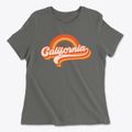 California Retro Rainbow Women's Cotton T-Shirt additional view 1