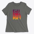 California Beach Sunset Women's Cotton T-Shirt additional view 1