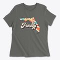 Florida Retro Art Women's Cotton T-Shirt additional view 1